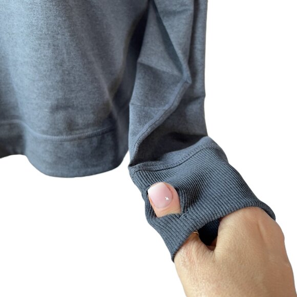 🩶Eddie Bauer Cowl Neck Sweater with Thumb Holes | Cozy & Casual size Small - Picture 3 of 11